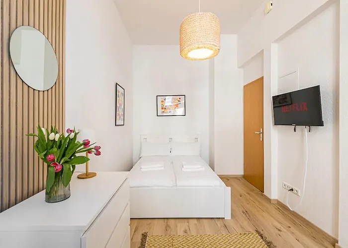 公寓 Ruhige Und Stilvolle Am Clara-zetkin-park 莱比锡